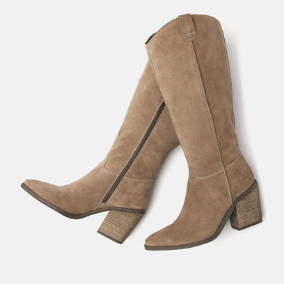 Dames Laarzen 53.597 Taupe