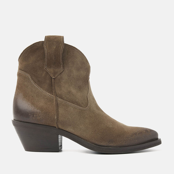 Gigi Dames Enkellaarsjes Suede Sand Gigi Dames Enkellaarsjes Suede Sand