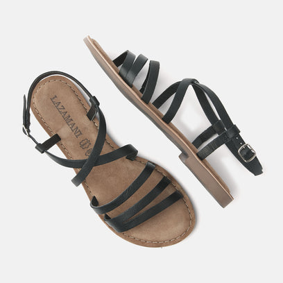 Lucy Leren Dames Sandalen Black