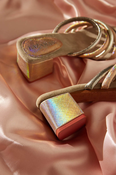 Dames Muiltjes 85.562 Biscuit Multi