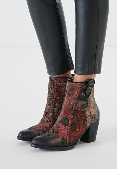 Dames Enkellaarsjes 85.605 Bronze