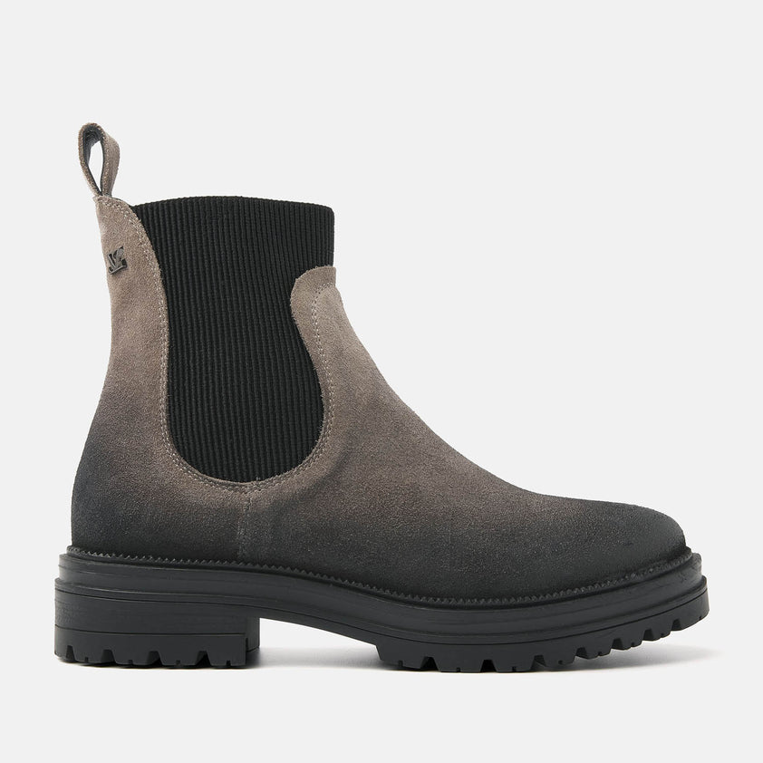 Beau Dames Chelsea Boots Suede Fango