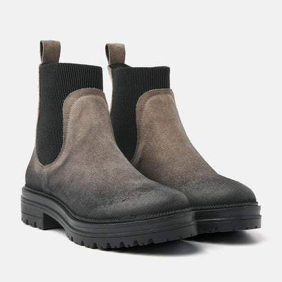 Beau Dames Chelsea Boots Suede Fango
