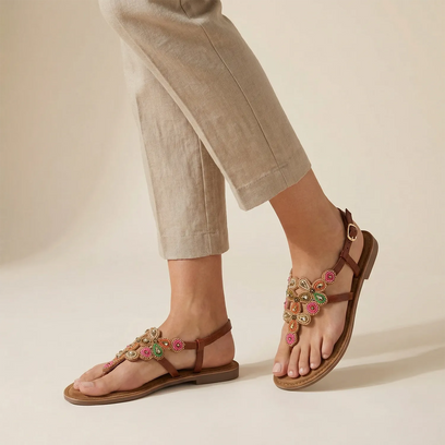 Dante Dames Sandalen Leer Pink