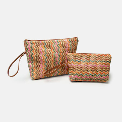 Elba Raffia Tasje Medium Multi