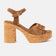 Abril Dames Sandalen Suede Cognac