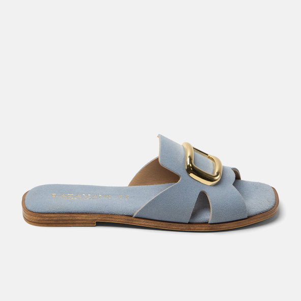 Vito Dames Slippers Suede Blue Vito Dames Slippers Suede Blue