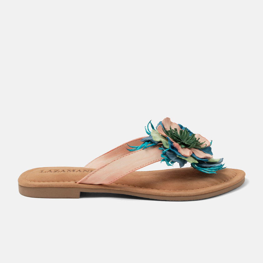 Peony Dames Slippers Leer Rose