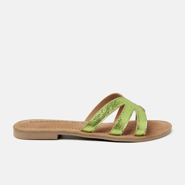 Nina Leren Dames Slippers Green Nina Leren Dames Slippers Green