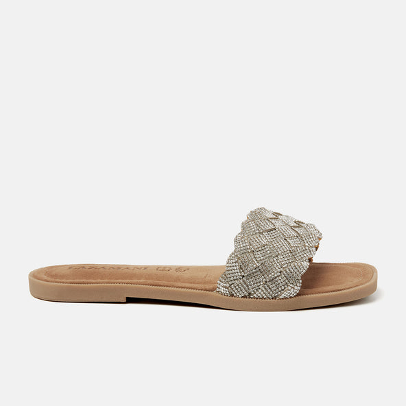 Melany Dames Slippers Silver Melany Dames Slippers Silver