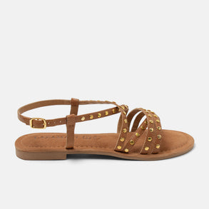 Tova Dames Sandalen Leer Tan Tova Dames Sandalen Leer Tan