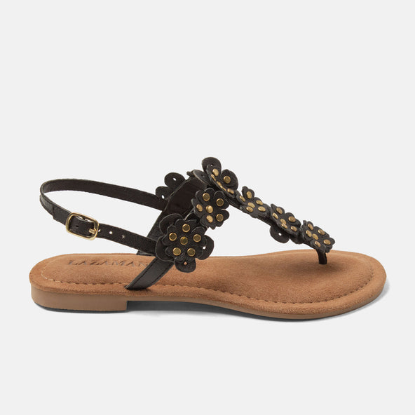 Pippa Dames Sandalen Leer Black Pippa Dames Sandalen Leer Black