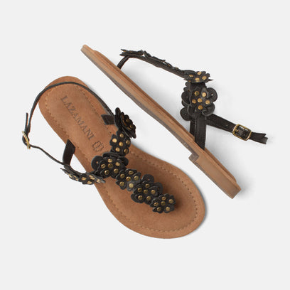 Pippa Dames Sandalen Leer Black