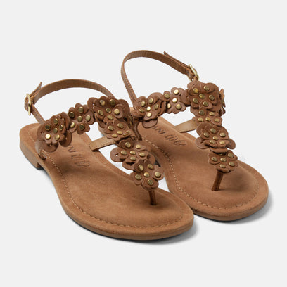 Pippa Dames Sandalen Leer Tan