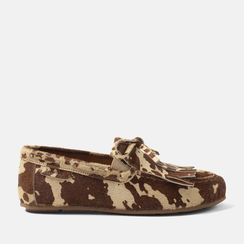 Billy Dames Mocassins Leer Cow