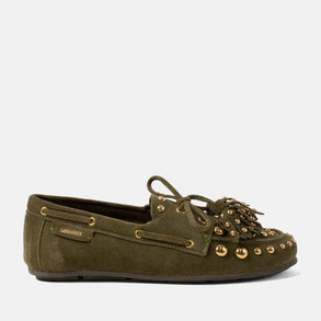 Stella Dames Mocassins Suede Green Stella Dames Mocassins Suede Green