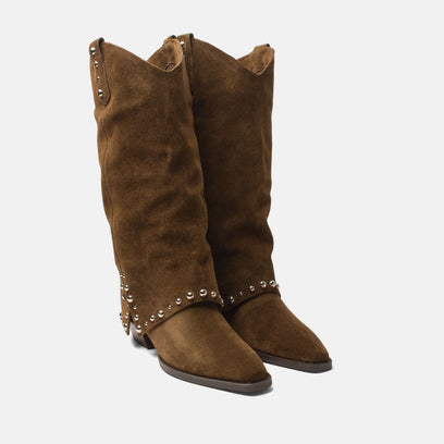 Jane Dames Laarzen Suede Moss