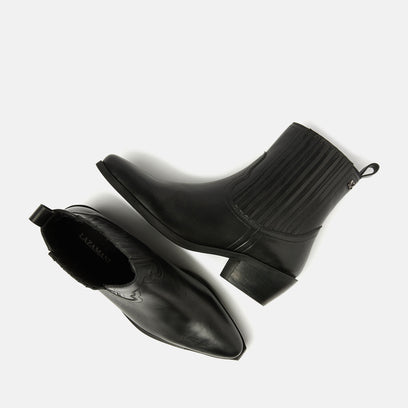 Jade Dames Chelsea Boots Leer Black