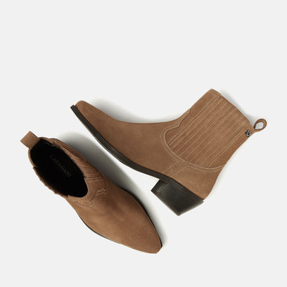 Jade Dames Chelsea Boots Suede Taupe