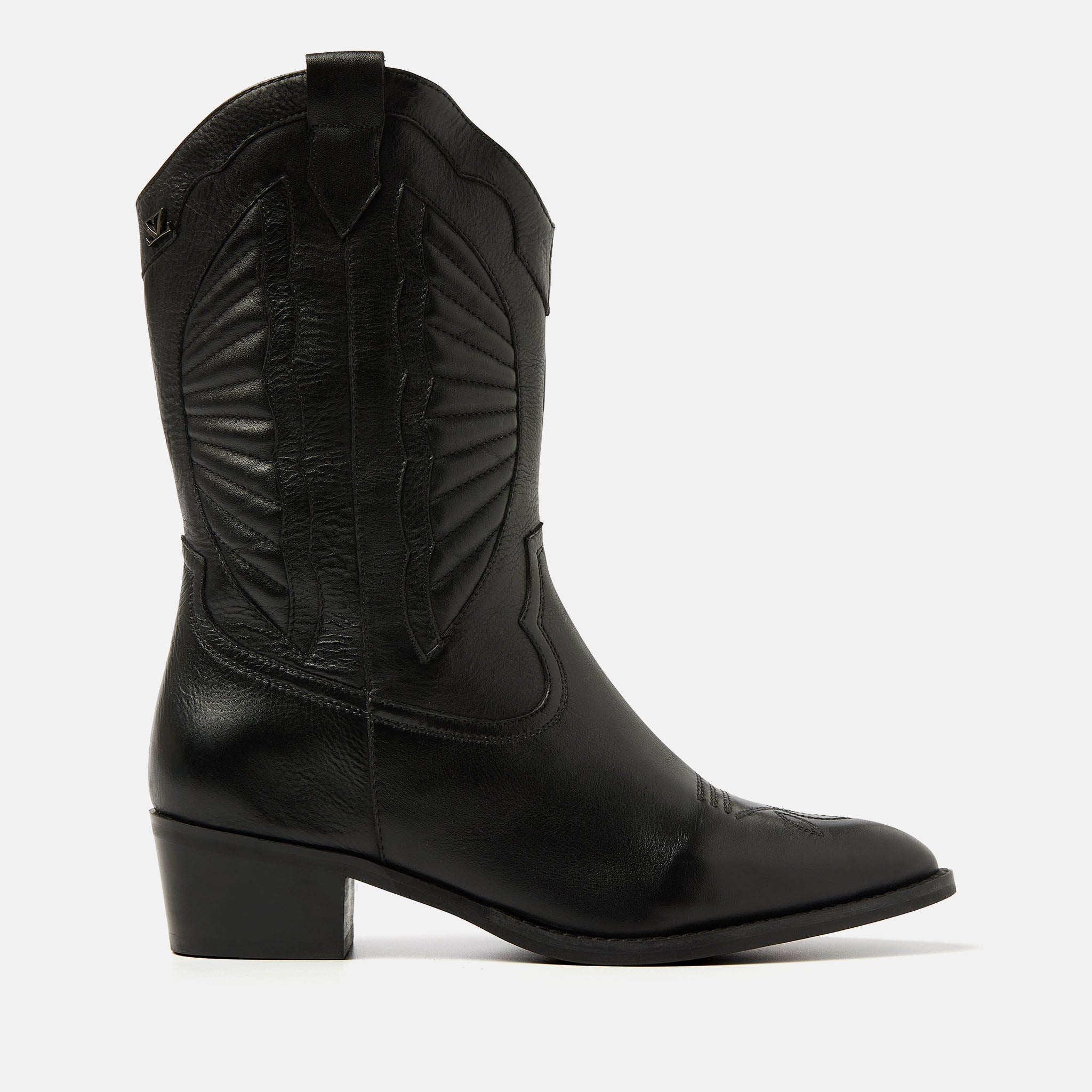 Lazamani Milou Dames Cowboy Laarzen Zwart LA53678black