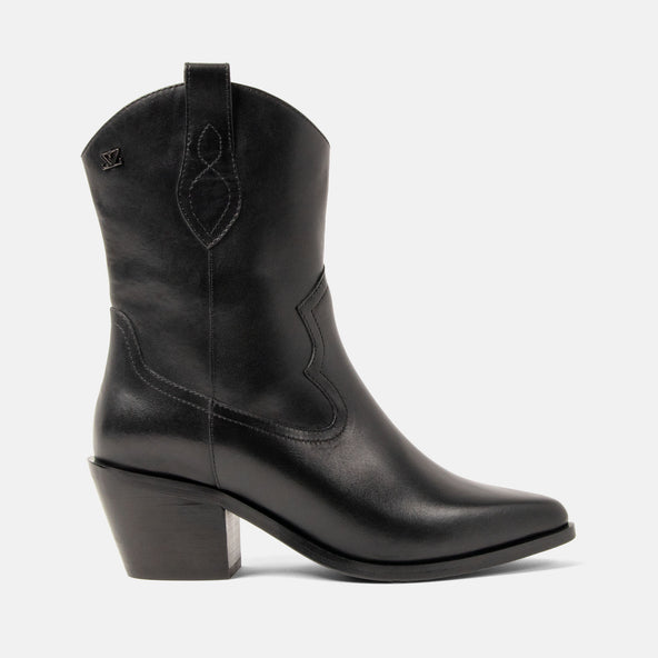 Lu Dames Cowboy Laarzen Leer Black Lu Dames Cowboy Laarzen Leer Black