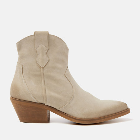 Arianna Suede Dames Enkellaarsjes Beige Arianna Suede Dames Enkellaarsjes Beige