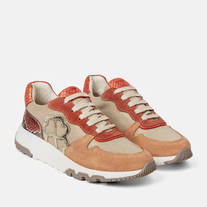 Oslo Dames Sneakers Apricot