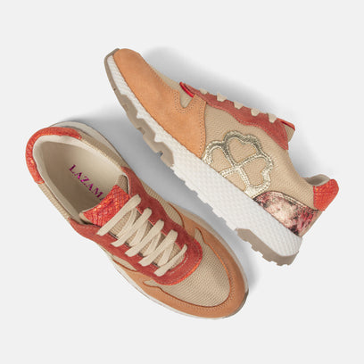 Oslo Dames Sneakers Apricot