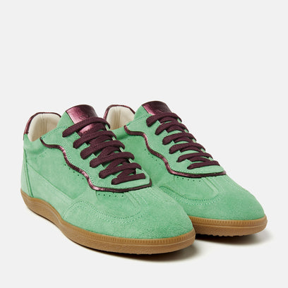 San Sebastian Suede Dames Sneakers Green