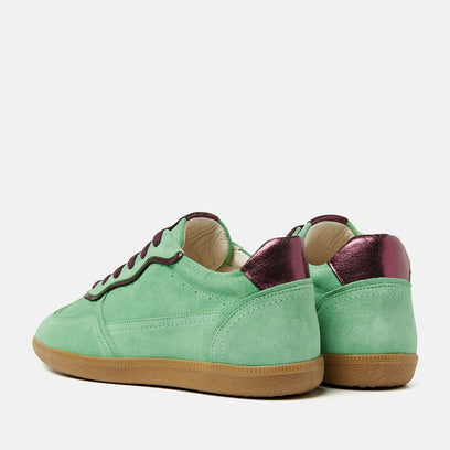 San Sebastian Suede Dames Sneakers Green