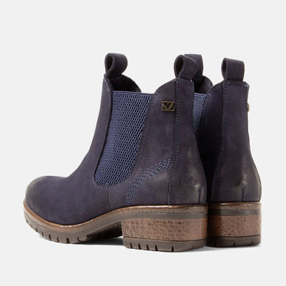 Lia Dames Chelsea Boots Leer Jeans