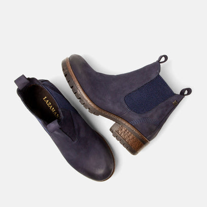 Lia Dames Chelsea Boots Leer Jeans