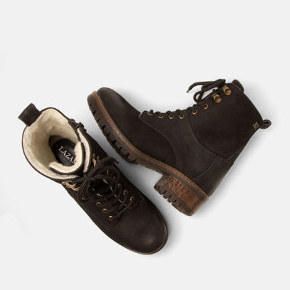 Kia Dames Veterboots Leer Black