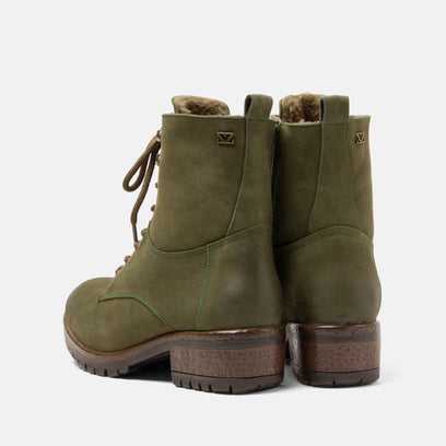 Kia Dames Veterboots Leer Green