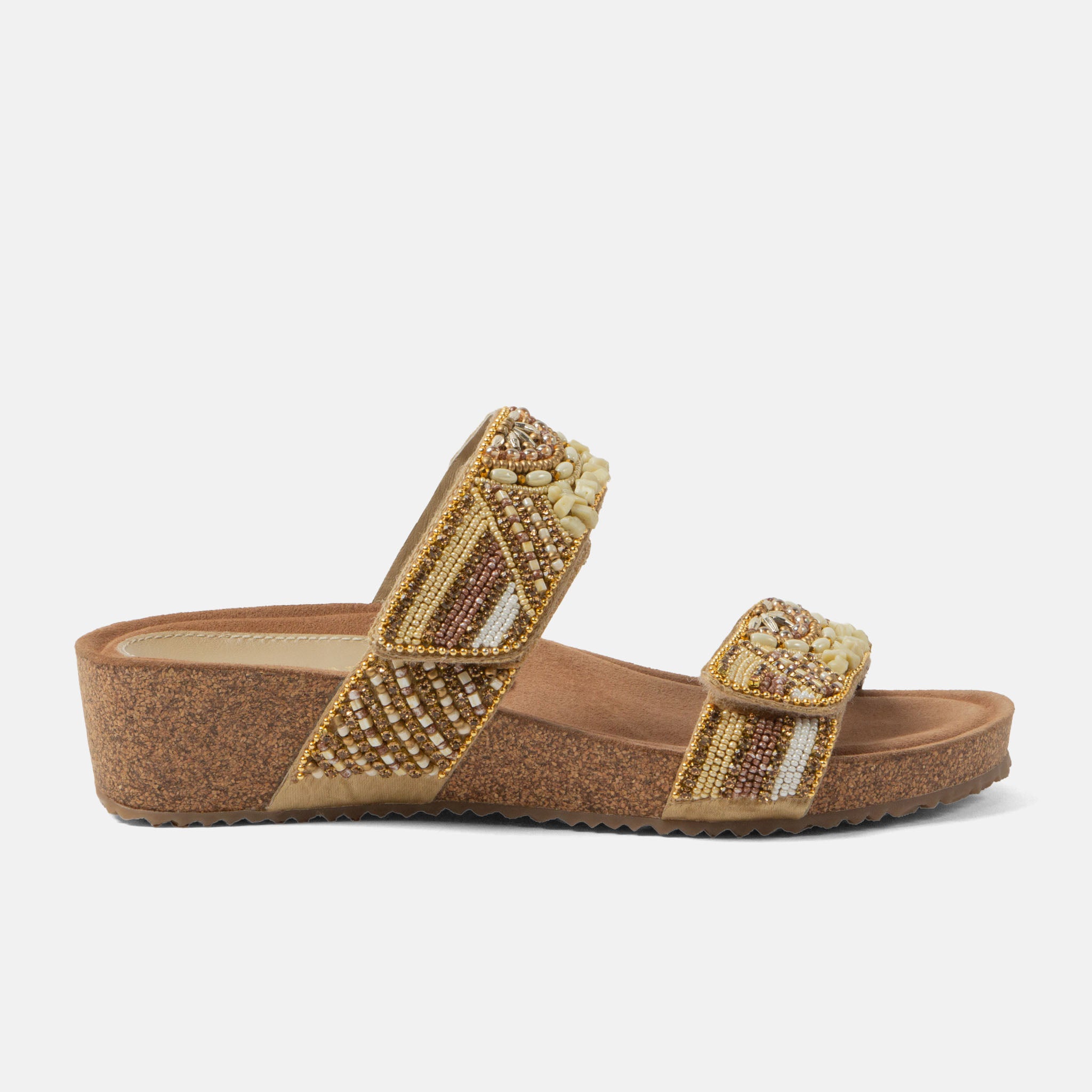 Lazamani teenslippers beige beads - Schoenen Lazamani teenslippers beige beads - Schoenen