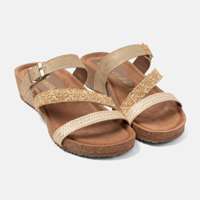 Diega Dames Slippers Gold