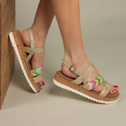 Lindy Dames Sandalen Gold