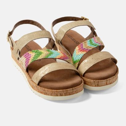 Lindy Dames Sandalen Gold