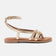 Salma Dames Sandalen Leer Gold