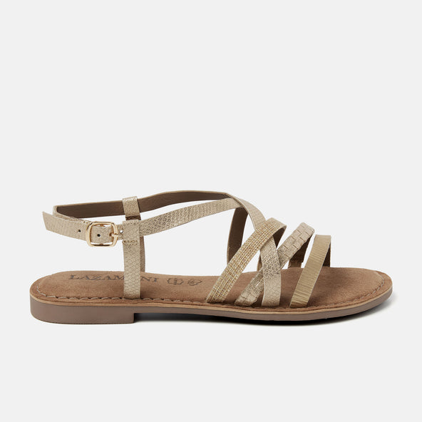 Zuri Dames Sandalen Gold