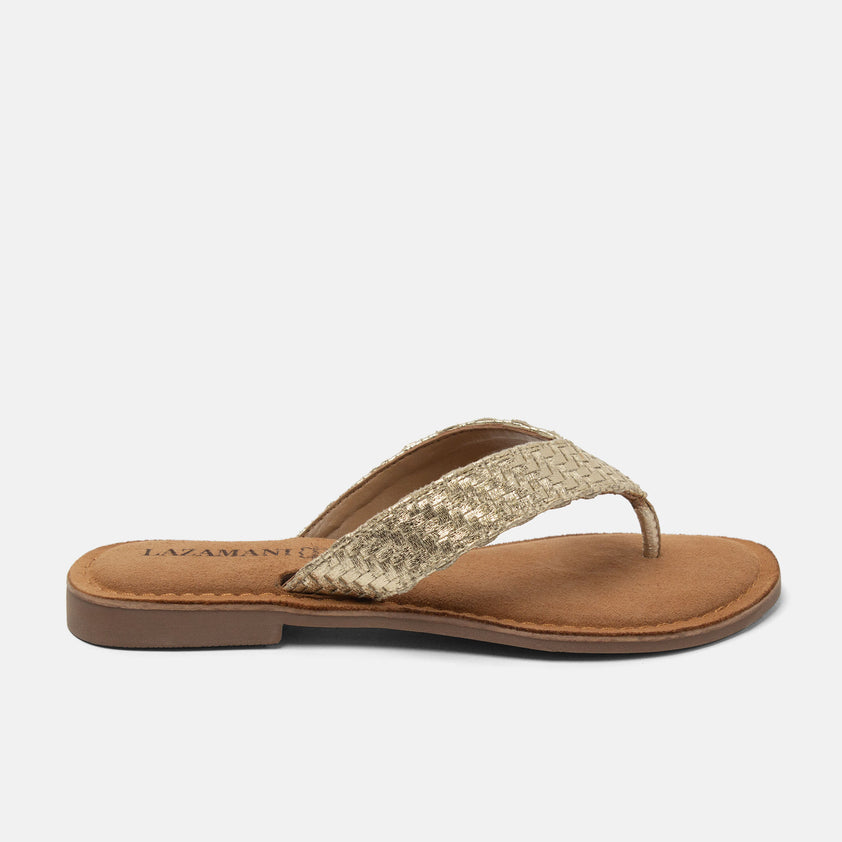 Jule Dames Teenslippers Gold