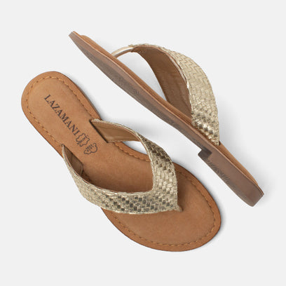 Jule Dames Teenslippers Gold