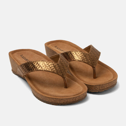 Leia Dames Teenslippers Copper
