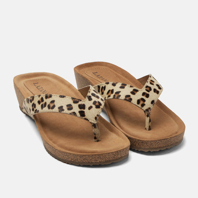 Leia Dames Teenslippers Leopard