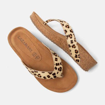 Leia Dames Teenslippers Leopard