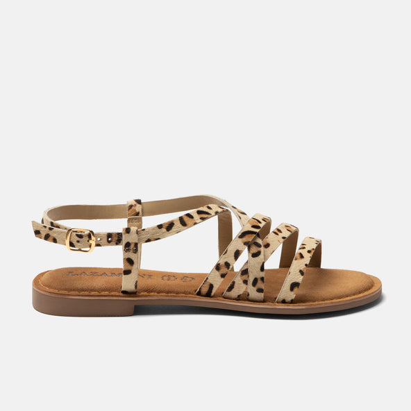 Zuza Dames Sandalen Leopard Zuza Dames Sandalen Leopard