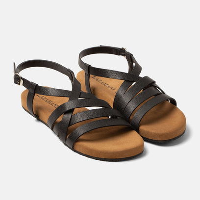 Lotta Dames Sandalen Leer Black