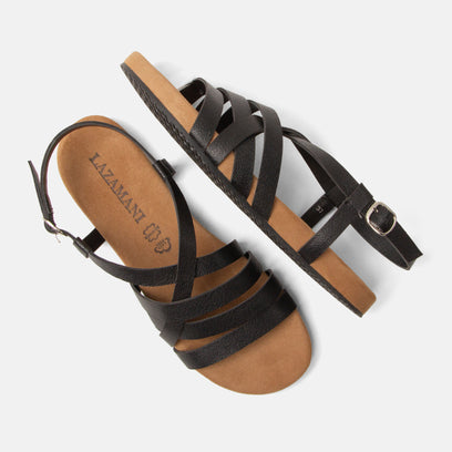 Lotta Dames Sandalen Leer Black