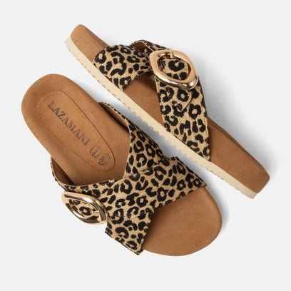Kaja Dames Slippers Leopard