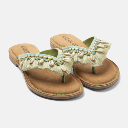 Annika Dames Teenslippers Mint